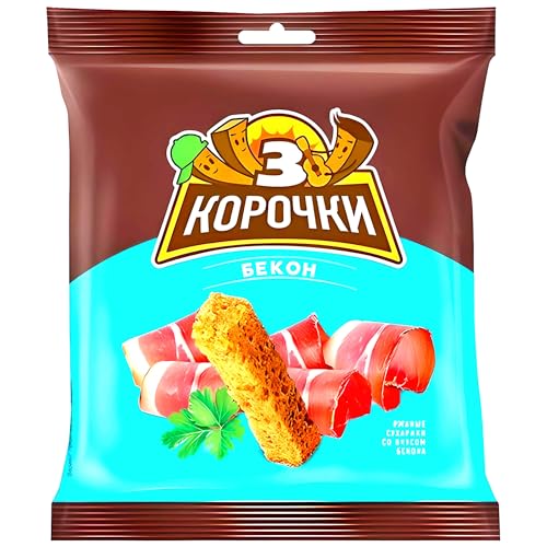 3 Korochki Croutons Bacon 10er Pack (10 x 40g) von OFMARKT