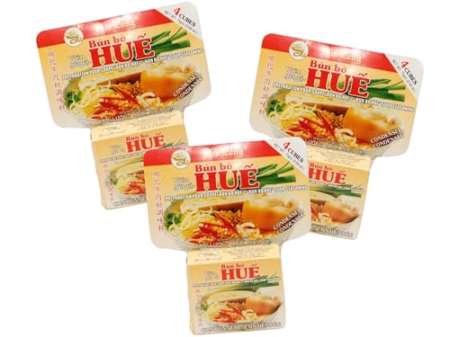 Bun Bo Hue Bao Long Bouillonwürfel Suppengewürz - Vietnamesische Würzmischung für Suppe Reisnudelsuppe - OG ASIA - 3er Pack - 225g von OG ASIA