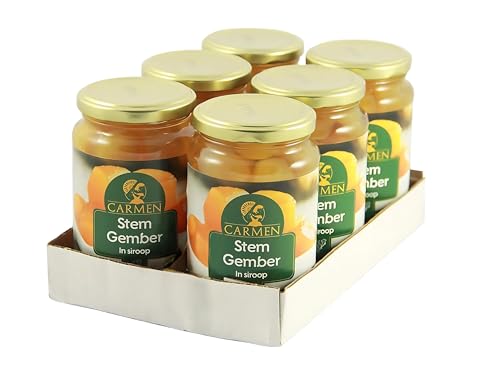 CARMEN Ingwer in Sirup 6er Pack - Eingelegter Ingwer im Glas - OG ASIA - 6x 450g von OG ASIA