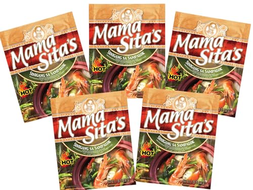 Mama Sita's Sinigang Sa Sampalok Hot 5er Pack - Filipino Tamarind Suppenbasis - Scharf - 5x 50g - OG ASIA - 250g von OG ASIA