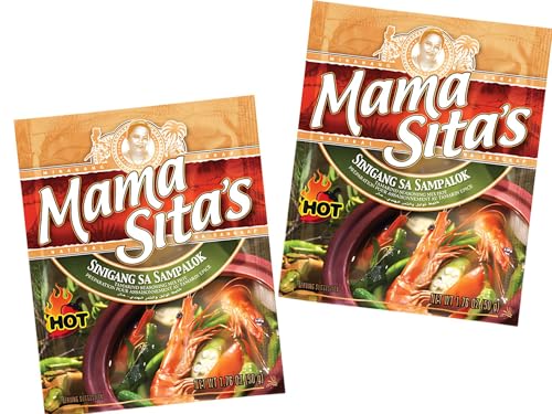 Mama Sita's Sinigang Sa Sampalok Scharfes Doppelpack - Filipino Tamarind Suppenbasis - Authentisch philippinisch - Scharf - 2x 50g - OG ASIA - 100G von OG ASIA