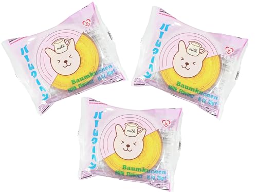 TOKIMEKI Baumkuchen Milchgeschmack Dreierpack - Japanischer Baumkuchen - 3x 70g - OG ASIA - 210g TOKIMEKI Baumkuchen Milchgeschmack Dreierpack - Japanischer Baumkuchen - 3x 70g - OG ASIA - 210g von OG ASIA