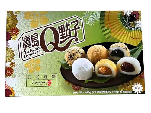 Taiwanisches Dessert Q – Gemischte Mochi Reiskuchen - Japanische Art – OG ASIA – 450g von OG ASIA