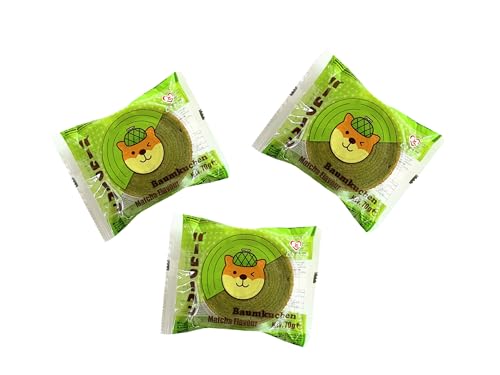 Tokimeki Baumkuchen Matcha Dreierpack - Japanischer Baumkuchen mit Matcha-Geschmack - 3x 70g - OG ASIA - 210g Tokimeki Baumkuchen Matcha Dreierpack - Japanischer Baumkuchen mit Matcha-Geschmack - 3x 70g - OG ASIA - 210g von OG ASIA