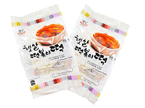 Topokki Reiskuchen Doppelpack - Korean Rice Cake Stick Type Pouch - Tteokbokki koreanische Reiskuchen in Stangen - OG ASIA - 2x 600g von OG ASIA