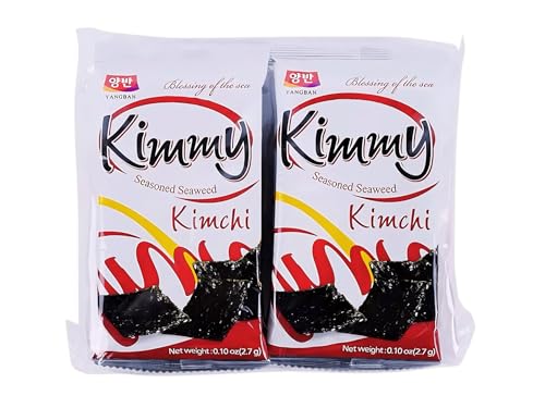 Yangban Kimmy Gewürzter Seetang Kimchi 8er Pack - Koreanischer Seetang Snack mit Kimchi Geschmack - 8 x 2,7g - OG ASIA - 21,6g Yangban Kimmy Gewürzter Seetang Kimchi 8er Pack - Koreanischer Seetang Snack mit Kimchi Geschmack - 8 x 2,7g - OG ASIA - 21,6g von OG ASIA