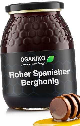 OGANIKO Roher Flüssiger Honig – Wildblumenhonig – Blütenhonig aus Spaniens Hochgebirgen, 1 kg Direkt vom imker, Unpasteurisiert, naturbelassen, perfekt für Marinaden, Backen, Tee OGANIKO Roher Flüssiger Honig – Wildblumenhonig – Blütenhonig aus Spaniens Hochgebirgen, 1 kg Direkt vom imker, Unpasteurisiert, naturbelassen, perfekt für Marinaden, Backen, Tee von OGANIKO