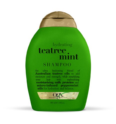 OGX Organix Feuchtigkeitsspendende Shampoo - Tea Tree Mint 385 ml (Pack of 2) von OGX