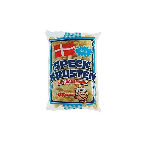 OK - Speckkrusten aus Dänemark - Chicharon / Tsitsaron / Chicharrón, 2er Pack ( 2 x 150 g) von OK Snacks