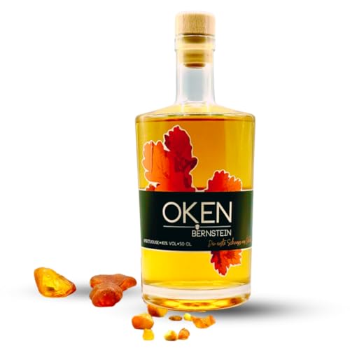 OKEN Bernstein Edelbrand aus Eicheln – Reifung auf Akazien- und Eichenholz – Besonders mild im Geschmack – Von Hand hergestellte Spirituose – Schnaps Flasche 0.5 Liter OKEN Bernstein Edelbrand aus Eicheln – Reifung auf Akazien- und Eichenholz – Besonders mild im Geschmack – Von Hand hergestellte Spirituose – Schnaps Flasche 0.5 Liter von OKEN