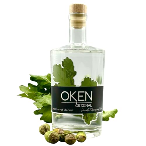 OKEN Original Edelbrand aus Eicheln – Spirituose mit Aromen von Mirabellen, Birnen und hellem Holz – Von Hand hergestellt – Schnaps Flasche 0.5 Liter OKEN Original Edelbrand aus Eicheln – Spirituose mit Aromen von Mirabellen, Birnen und hellem Holz – Von Hand hergestellt – Schnaps Flasche 0.5 Liter von OKEN