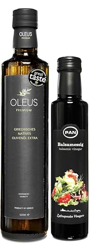 Premium Olivenöl Oleus aus Griechenland (Olivenöl+Balsamico) von OLEUS PREMIUM