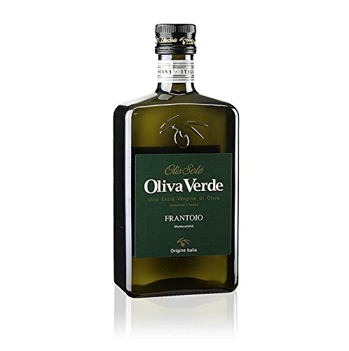 100% Frantoio Toscana, Olivenöl Extra Vergine, grünes Etikett, Oliva Verde, 500 ml von OLIS SOLE S.L.