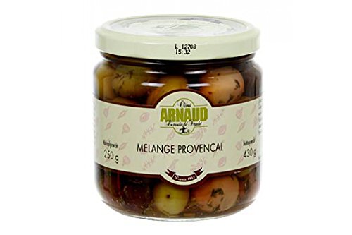 Oliven Mischung, Melange Provencal, mit Kern, mit Thymian, in Lake, Arnaud, 430g von Arnaud