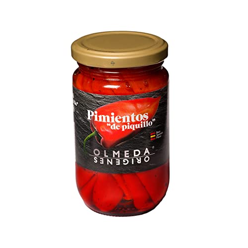 OLMEDA ORÍGENES - Piquillo-Paprika im Glas 14/16 Stücke (Navarra) - 290 gr von OLMEDA ORIGENES