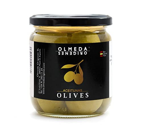 Olmeda Orígenes - Gordal Oliven mit Stein 370 g - Glasgefäß von OLMEDA ORIGENES