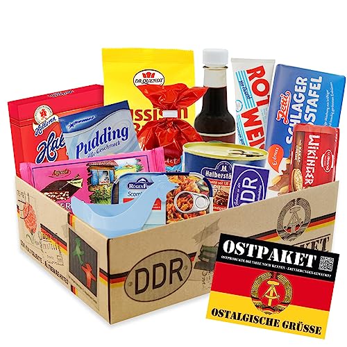 Ostprodukte Spezialitätenpaket DDR Ostpaket DDR Produkte Geschenkset Frau Geschenkbox Mann DDR Geschenkpaket von OLShop AG