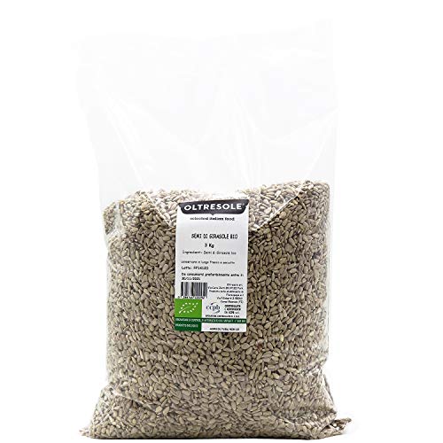 Oltresole, geschälte Sonnenblumenkerne aus biologischem Anbau 3 kg, rohe, geschälte, ungeröstete und ungesalzene Bio-Ölsamen, reich an Ballaststoffen und Nährstoffen, ideal als Snack oder für Rezepte Oltresole, geschälte Sonnenblumenkerne aus biologischem Anbau 3 kg, rohe, geschälte, ungeröstete und ungesalzene Bio-Ölsamen, reich an Ballaststoffen und Nährstoffen, ideal als Snack oder für Rezepte von OLTRESOLE