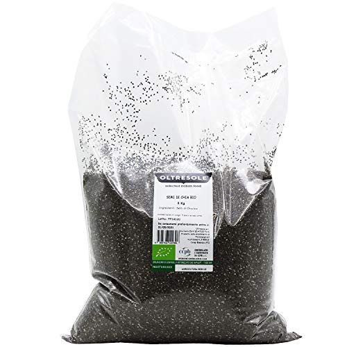 Oltresole - Organic Chia Seeds 3 kg - Organic Crude Oil Seeds, Source of Protein and Fiber, Naturally Gluten Free, Ideal for Salads or Enriched Oven Products, Convenient Packaging Oltresole - Organic Chia Seeds 3 kg - Organic Crude Oil Seeds, Source of Protein and Fiber, Naturally Gluten Free, Ideal for Salads or Enriched Oven Products, Convenient Packaging von OLTRESOLE