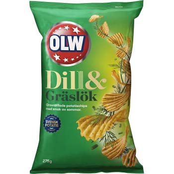 OLW Dill&Graslök Chips 275g (4) von OLW