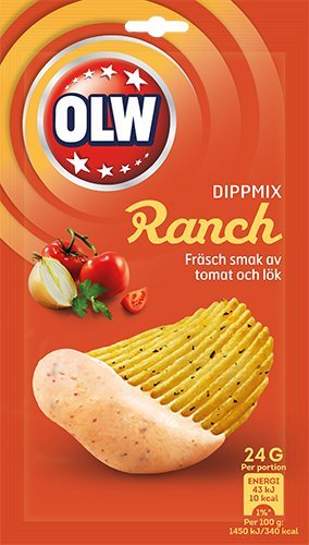 OLW Dipmix Ranch - frischer Geschmack von Tomaten und Zwiebeln, 24g von OLW