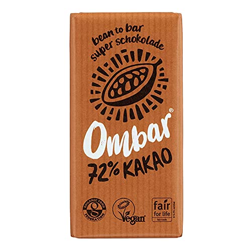 Ombar - 72% Rohkakao Bio Roh-Schokolade - 35 g - 10er Pack von OMBAR