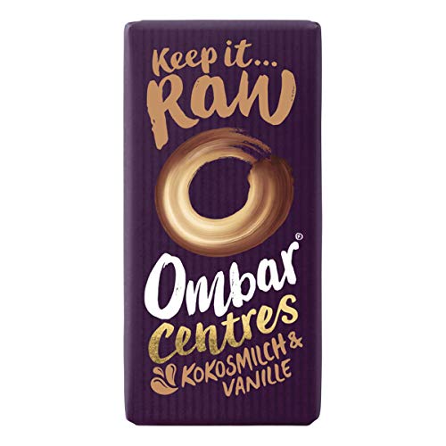 Ombar - CENTRES Kokosmilch und Vanille bio Roh-Schokolade - 35 g - 10er Pack von OMBAR