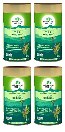 (BUNDLE of 4) | Organic India - Org Tulsi Original -100g von OMG Deals