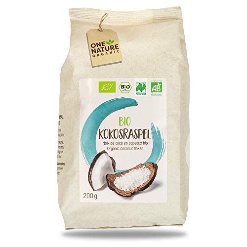 ONE NATURE organic BIO Kokosraspel, 6er Pack (6 x 200 g) von ONE NATURE organic