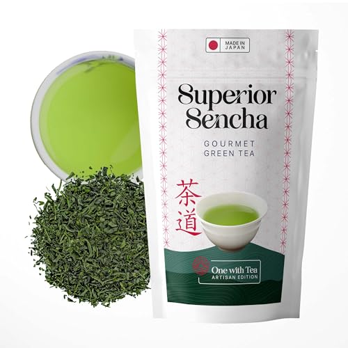 Grüner Tee Japanischer Sencha lose Blätter oder Beutel- Made in Japan - 100g - Höchste Qualität - First Flush【ONEWITHTEA】 von ONE WITH TEA