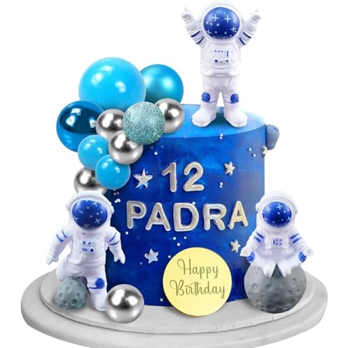 24PCSWeltraum Partyzubehör Galaxy Kuchendekoration Astronautenblaue und silberne Kuchenbällchen Astronaut-Kuchendekoration Astronauten-Dekoration für Geburtstagsfeier Geburtstagsparty-Kuchendekoration 24PCSWeltraum Partyzubehör Galaxy Kuchendekoration Astronautenblaue und silberne Kuchenbällchen Astronaut-Kuchendekoration Astronauten-Dekoration für Geburtstagsfeier Geburtstagsparty-Kuchendekoration von OPVXZAD