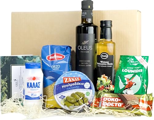 Delight Box OREA-Feinkost.de - Olivenöl Geschenk Box, Präsentkorb + Grußkarte von OREA Feinkost