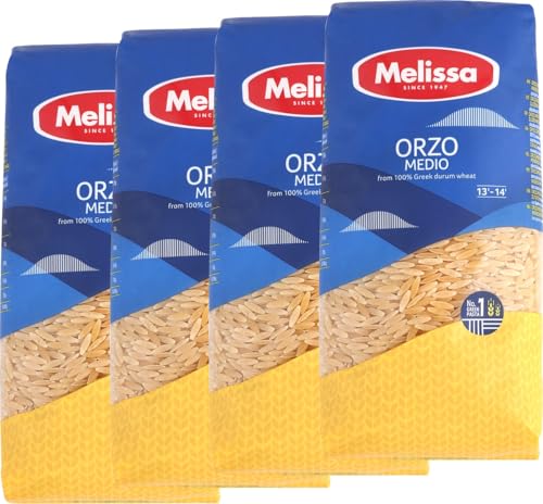 OREA Feinkost, Kritharaki 4x500g + Gratis Meersalz – Original griechische Orzo-Nudeln von OREA Feinkost
