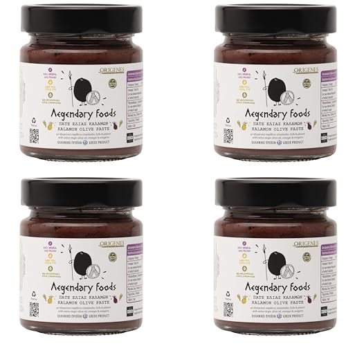 4er-Pack Kalamon Olivenpaste, Kalamon Olivenaufstrich, Kalamon Oliventapenade mit griechischem Oregano und Rotweinessig 4X180g 4er-Pack Kalamon Olivenpaste, Kalamon Olivenaufstrich, Kalamon Oliventapenade mit griechischem Oregano und Rotweinessig 4X180g von ORIGENES DEVOTED TO OUR HERITAGE