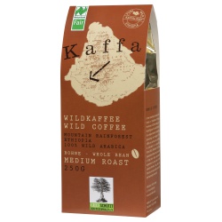 Wildkaffee Kaffa, medium, ganze Bohne Wildkaffee Kaffa, medium, ganze Bohne von ORIGINAL FOOD