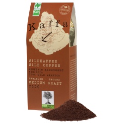 Wildkaffee Kaffa, medium, gemahlen Wildkaffee Kaffa, medium, gemahlen von ORIGINAL FOOD