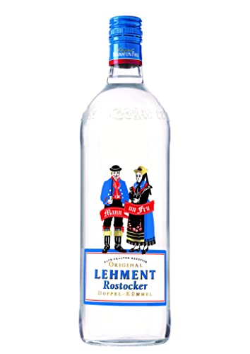 Original Lehment Doppelkümmel I Milder Rostocker Kümmellikör I Unveränderte Rezeptur seit 1864 I 38% Vol. I 1L von ORIGINAL LEHMENT Rostocker