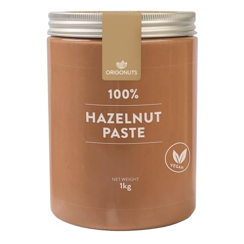 ORIGONUTS Haselnusspaste 1 kg 100% Haselnuss Paste für Desserts Smoothie Kuchen Cremes Pfannkuchen Haselnuss-Eispaste Veganer Brotaufstrich ohne Salzzusatz ohne Zuckerzusatz ohne Palmöl Keto Snack ORIGONUTS Haselnusspaste 1 kg 100% Haselnuss Paste für Desserts Smoothie Kuchen Cremes Pfannkuchen Haselnuss-Eispaste Veganer Brotaufstrich ohne Salzzusatz ohne Zuckerzusatz ohne Palmöl Keto Snack von ORIGONUTS Patisserie & Chocolaterie