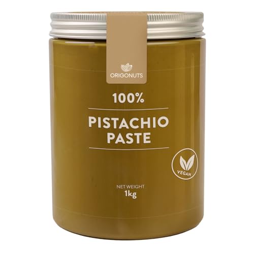 ORIGONUTS Pistazienpaste 1 kg 100% Pistazien Paste für Eis Veganer Brotaufstrich Keto Snack Pistazien Aufstrich Vegan Eis Paste Perfekt für Grüner Smoothie Kuchen Dubai Schokolade Cremes Desserts ORIGONUTS Pistazienpaste 1 kg 100% Pistazien Paste für Eis Veganer Brotaufstrich Keto Snack Pistazien Aufstrich Vegan Eis Paste Perfekt für Grüner Smoothie Kuchen Dubai Schokolade Cremes Desserts von ORIGONUTS Patisserie & Chocolaterie