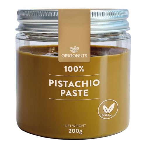 ORIGONUTS Pistazienpaste 200 g 100% Pistazien Paste für Eis Veganer Brotaufstrich Keto Snack Pistazien Aufstrich Vegan Eis Paste Perfekt für Grüner Smoothie Kuchen Dubai Schokolade Cremes Desserts ORIGONUTS Pistazienpaste 200 g 100% Pistazien Paste für Eis Veganer Brotaufstrich Keto Snack Pistazien Aufstrich Vegan Eis Paste Perfekt für Grüner Smoothie Kuchen Dubai Schokolade Cremes Desserts von ORIGONUTS Patisserie & Chocolaterie
