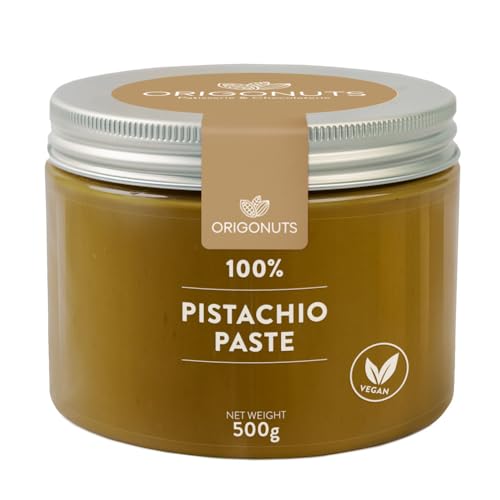 ORIGONUTS Pistazienpaste 500 g 100% Pistazien Paste für Eis Veganer Brotaufstrich Keto Snack Pistazien Aufstrich Vegan Eis Paste Perfekt für Grüner Smoothie Kuchen Dubai Schokolade Cremes Desserts ORIGONUTS Pistazienpaste 500 g 100% Pistazien Paste für Eis Veganer Brotaufstrich Keto Snack Pistazien Aufstrich Vegan Eis Paste Perfekt für Grüner Smoothie Kuchen Dubai Schokolade Cremes Desserts von ORIGONUTS Patisserie & Chocolaterie
