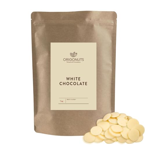 ORIGONUTS Weiße Schokodrops 1 kg Schokotropfen zum Backen Weiße Schokolade Drops zum Schmelzen Schmelzschokolade Weiße Kuvertüre Schokolinsen für Fondue Schokobrunnen Weiße Trinkschokolade ORIGONUTS Weiße Schokodrops 1 kg Schokotropfen zum Backen Weiße Schokolade Drops zum Schmelzen Schmelzschokolade Weiße Kuvertüre Schokolinsen für Fondue Schokobrunnen Weiße Trinkschokolade von ORIGONUTS Patisserie & Chocolaterie