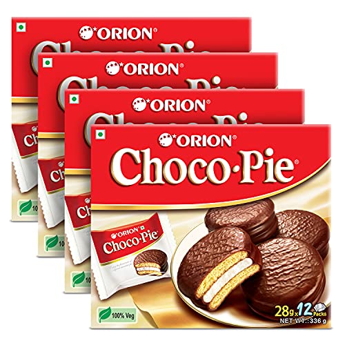 ORION Choco Pie, Schokoladenüberzogener weicher Keks, 4 x 12 Stück ORION Choco Pie, Schokoladenüberzogener weicher Keks, 4 x 12 Stück von ORION