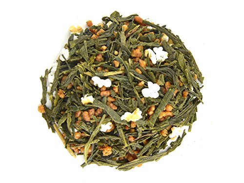 Japanischer Grüner Tee Genmaicha Yukihime, BIO, Premium. 50 g, lose, nicht aromatisiert. Feinster japanischer Sencha, Natur-Reis, geröstet. Mild, leichte Röst-Aromen von ORYOKI