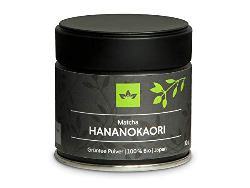 Matcha-Bio-Tee-Pulver Hananokaori - Super Premium, Ceremonial Grade | Original Zeremonie-Qualität aus Japan - 30 g Dose Organic Matcha-Pulver in vakuumierter Verpackung. Matcha-Bio-Tee-Pulver Hananokaori - Super Premium, Ceremonial Grade | Original Zeremonie-Qualität aus Japan - 30 g Dose Organic Matcha-Pulver in vakuumierter Verpackung. von ORYOKI
