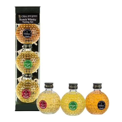 Old St. Andrews Blended Bottles Tasting Set mit Geschenkverpackung Whisky (1 x 0.15 l) von OSA FINE SPIRITS