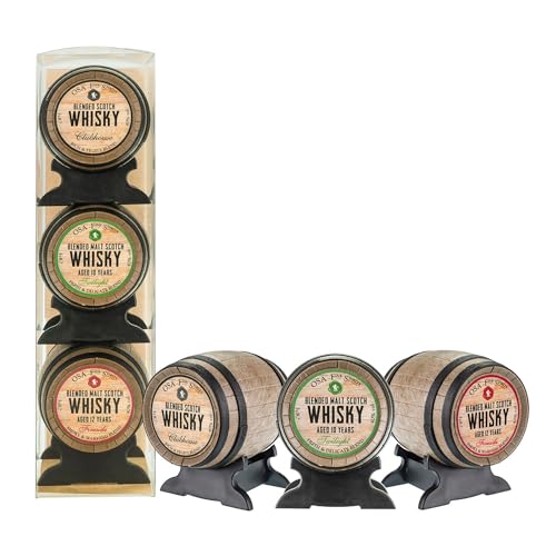 Old St. Andrews Whisky Barrels Tasting Set mit Geschenkverpackung (1 x 0.15 l) von OSA FINE SPIRITS
