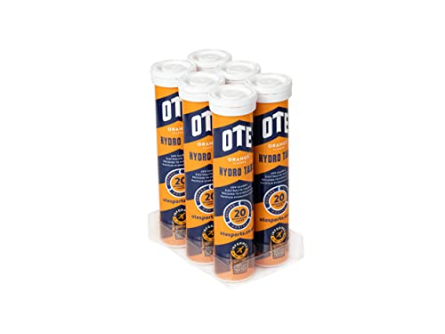 OTE Trinktabletten mit Elektrolyten – Brauseregende Hydro-Tabs – Energy Drinks für Radfahren, Laufen und Ausdauersport – Röhren mit 20 Stück – Orange, 6 Stück OTE Trinktabletten mit Elektrolyten – Brauseregende Hydro-Tabs – Energy Drinks für Radfahren, Laufen und Ausdauersport – Röhren mit 20 Stück – Orange, 6 Stück von OTE