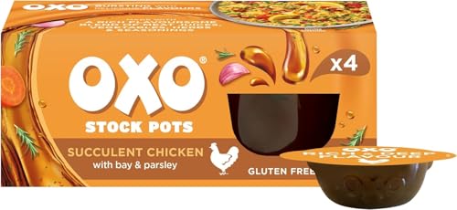 OXO Suppentöpfe Sukkulenten Huhn mit Lorbe & Petersilie, 4 x 20 g (80 g) von OXO