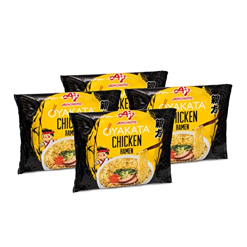 OYAKATA Huhn Geschmack 4er Pack Instant Nudeln Wok Style Japanischer Art Schnelle Zubereitung Ramen (4 x 83g) von OYAKATA